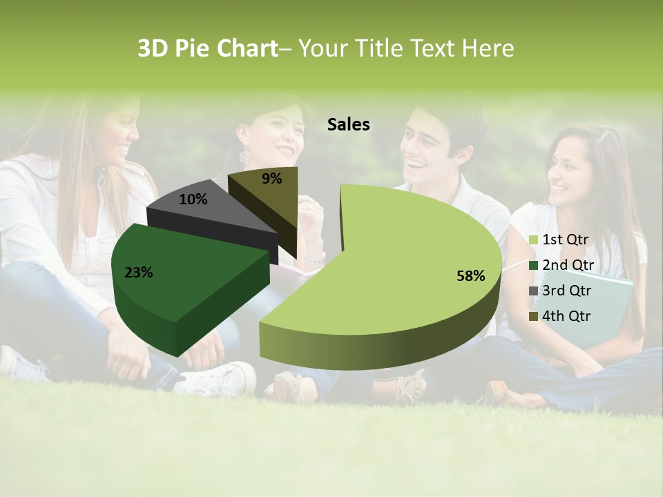 Girls Students Females PowerPoint Template