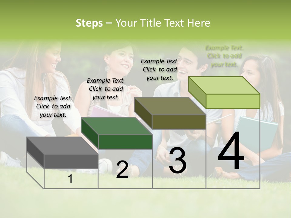 Girls Students Females PowerPoint Template