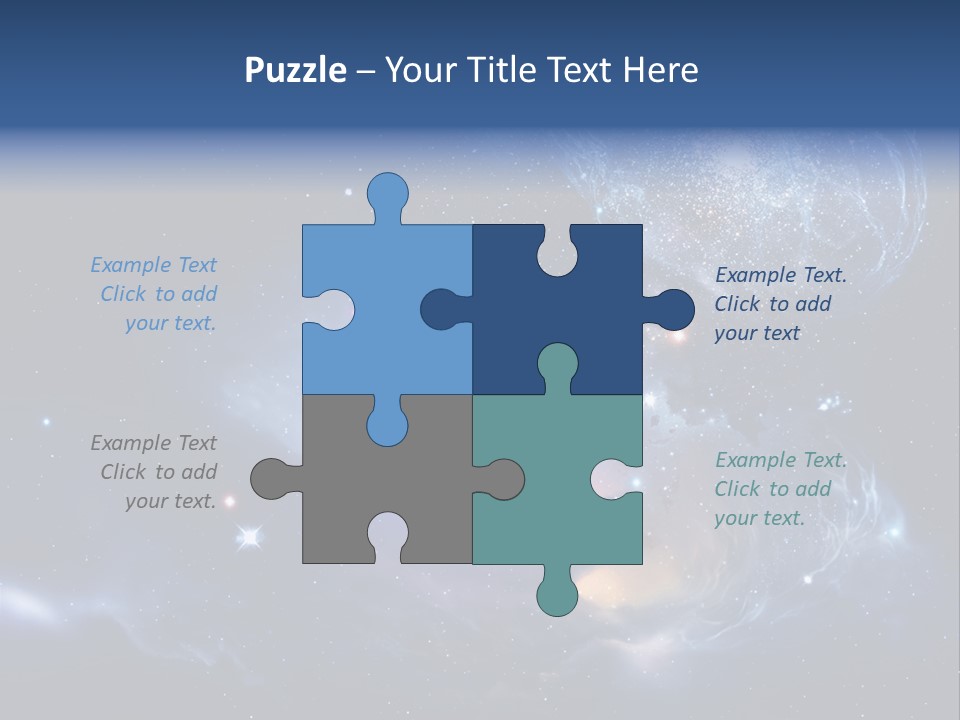 Universe Andromeda Plasma PowerPoint Template