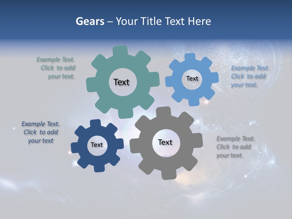 Universe Andromeda Plasma PowerPoint Template