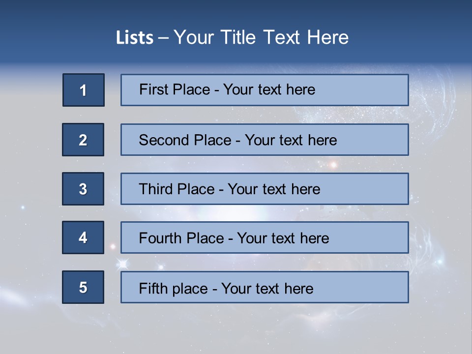 Universe Andromeda Plasma PowerPoint Template
