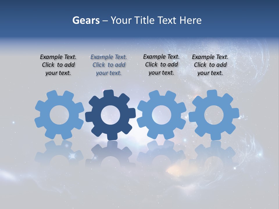 Universe Andromeda Plasma PowerPoint Template