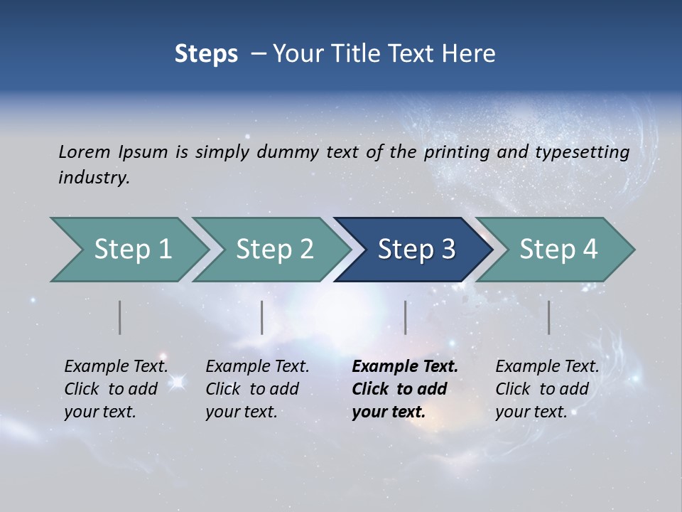 Universe Andromeda Plasma PowerPoint Template