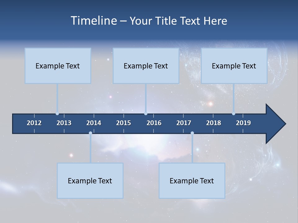 Universe Andromeda Plasma PowerPoint Template