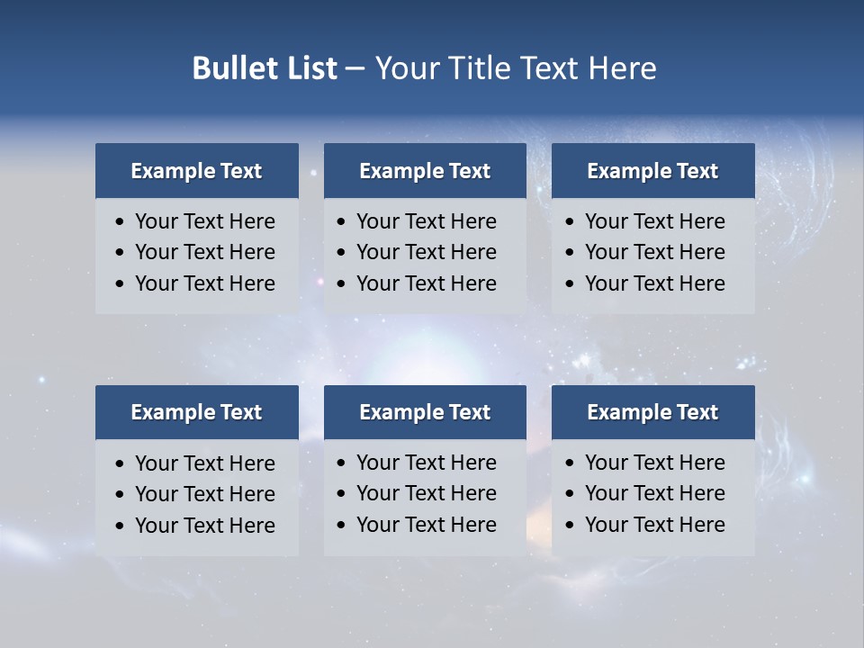 Universe Andromeda Plasma PowerPoint Template