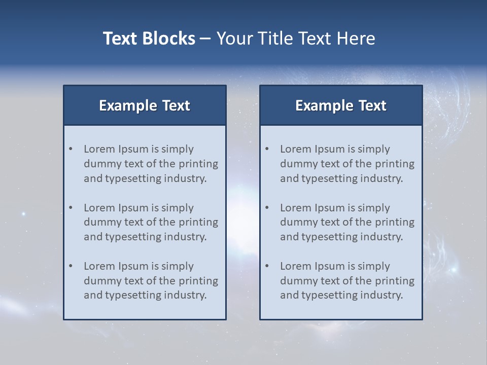 Universe Andromeda Plasma PowerPoint Template