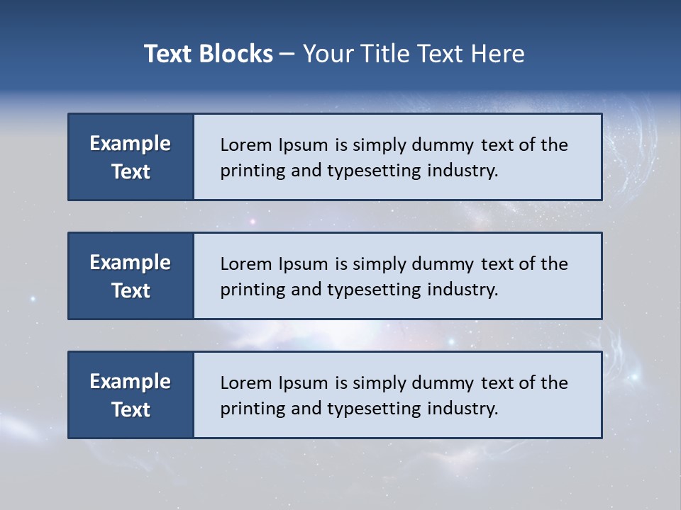 Universe Andromeda Plasma PowerPoint Template
