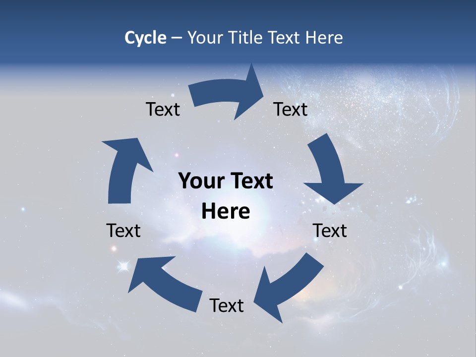 Universe Andromeda Plasma PowerPoint Template