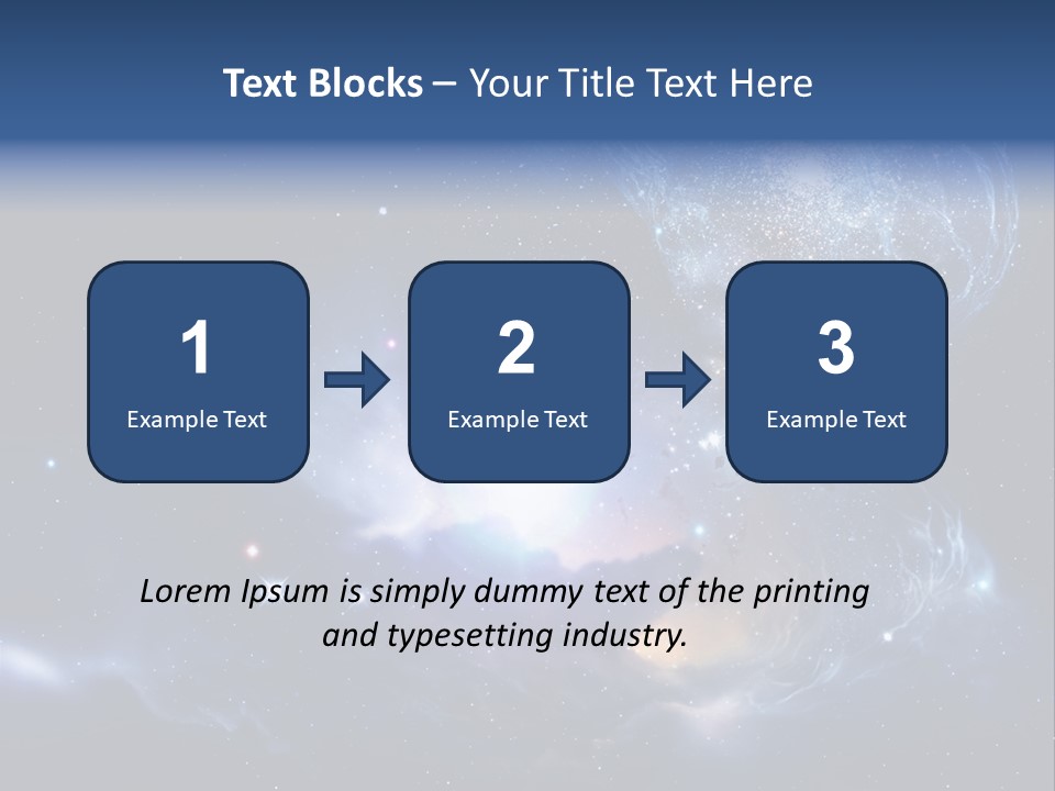 Universe Andromeda Plasma PowerPoint Template