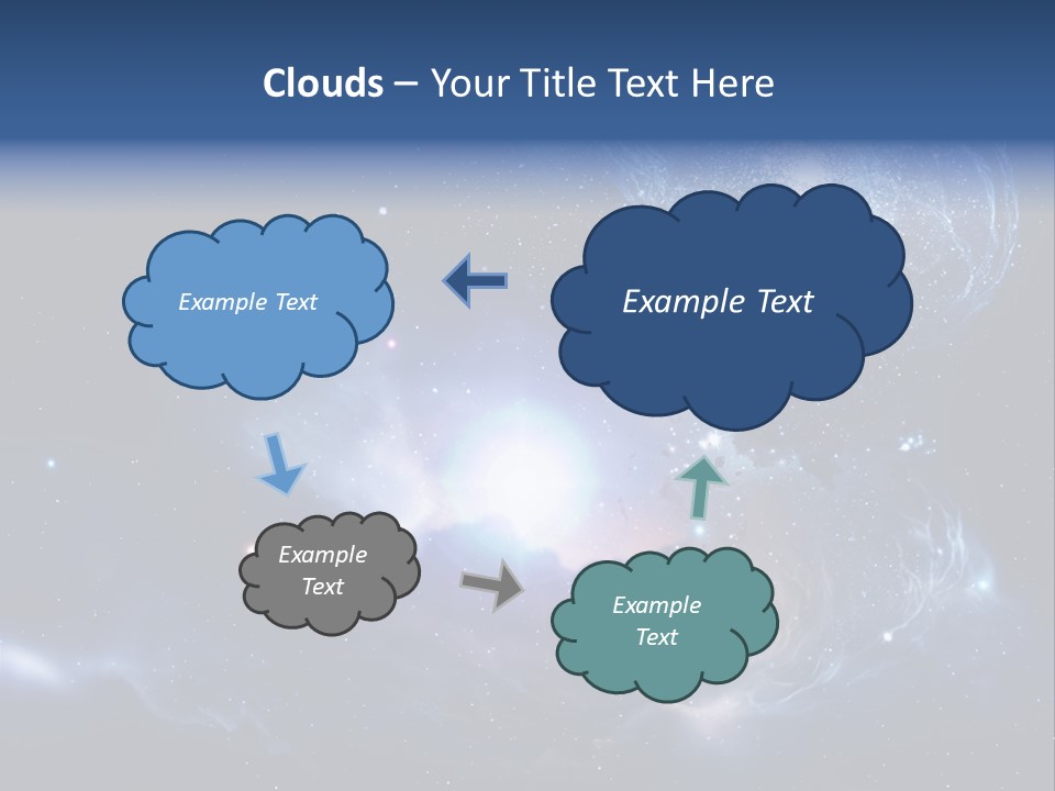 Universe Andromeda Plasma PowerPoint Template