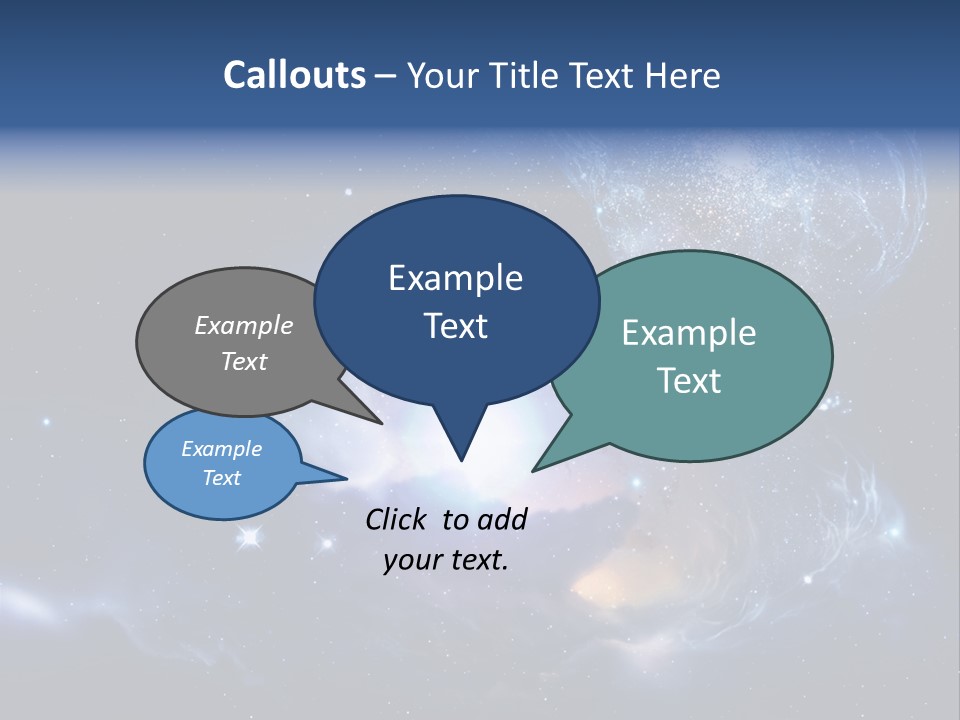 Universe Andromeda Plasma PowerPoint Template
