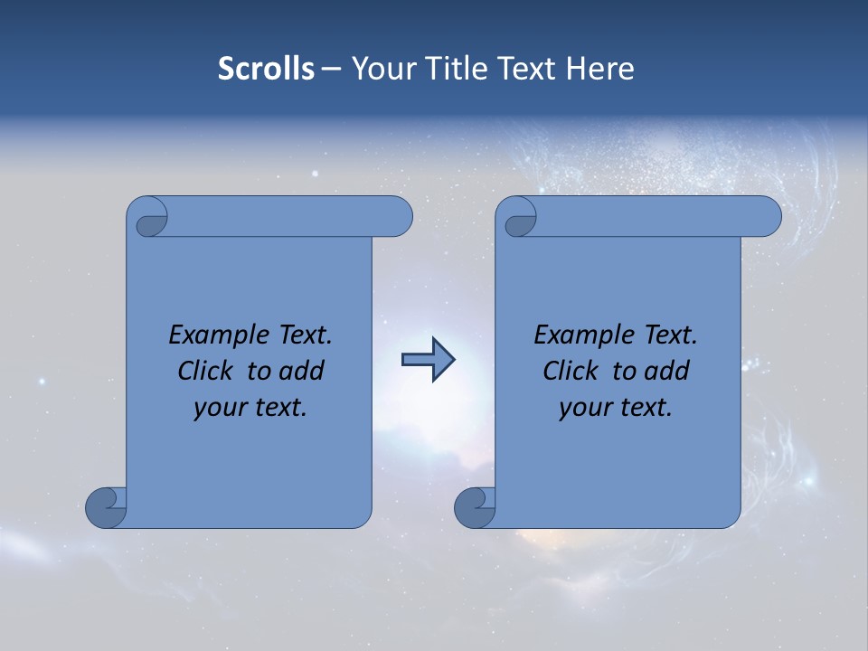 Universe Andromeda Plasma PowerPoint Template