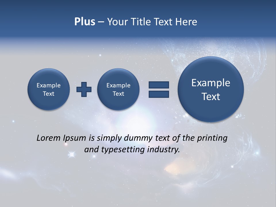 Universe Andromeda Plasma PowerPoint Template