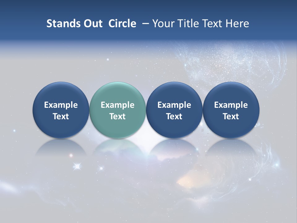 Universe Andromeda Plasma PowerPoint Template