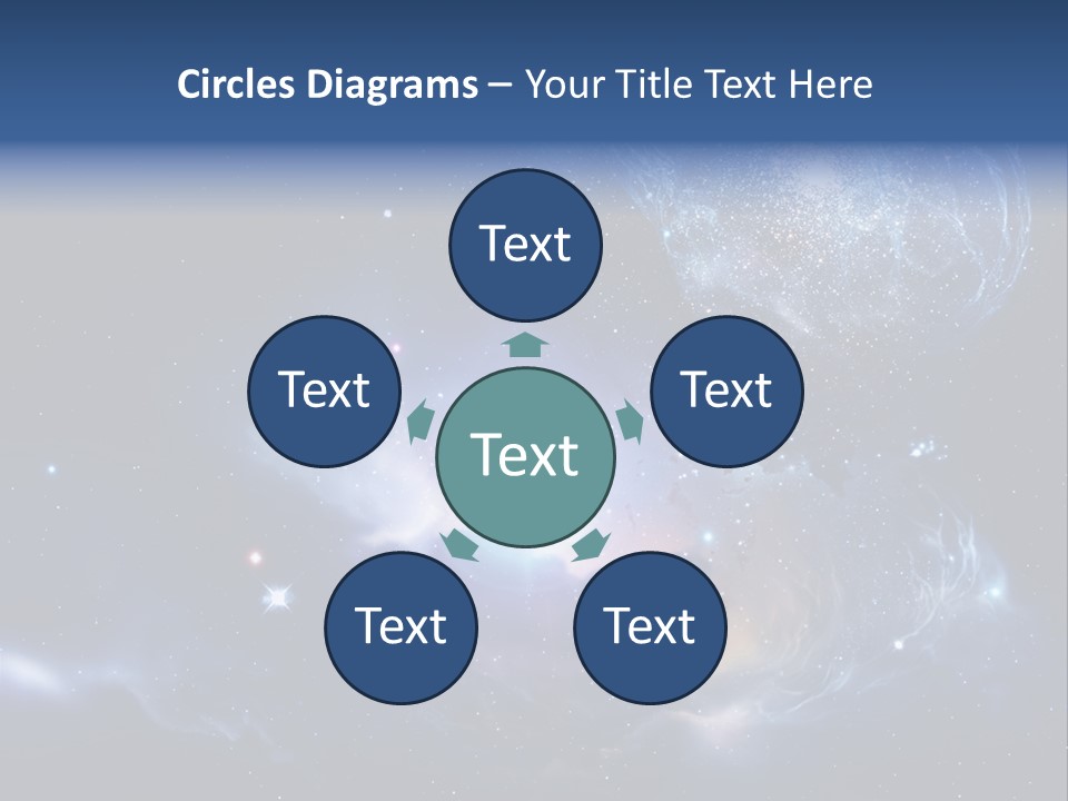 Universe Andromeda Plasma PowerPoint Template