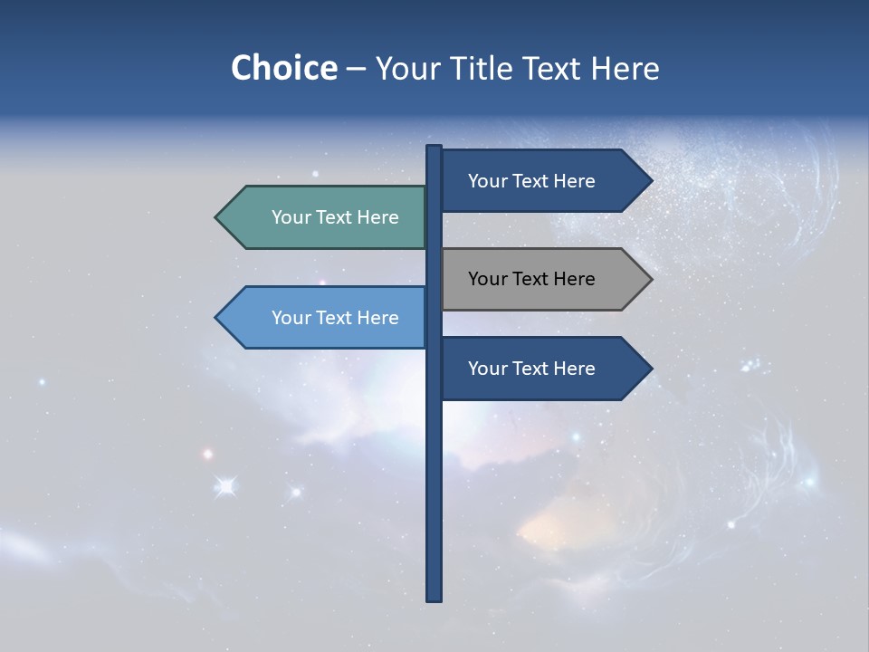 Universe Andromeda Plasma PowerPoint Template