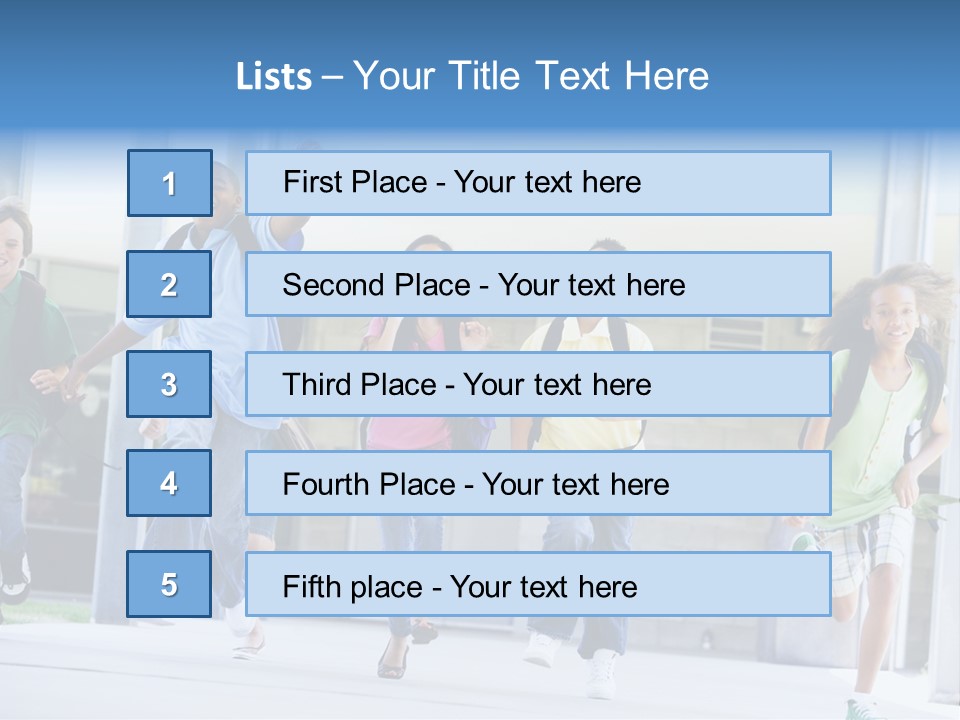 Tween Pre Teen Mixed PowerPoint Template