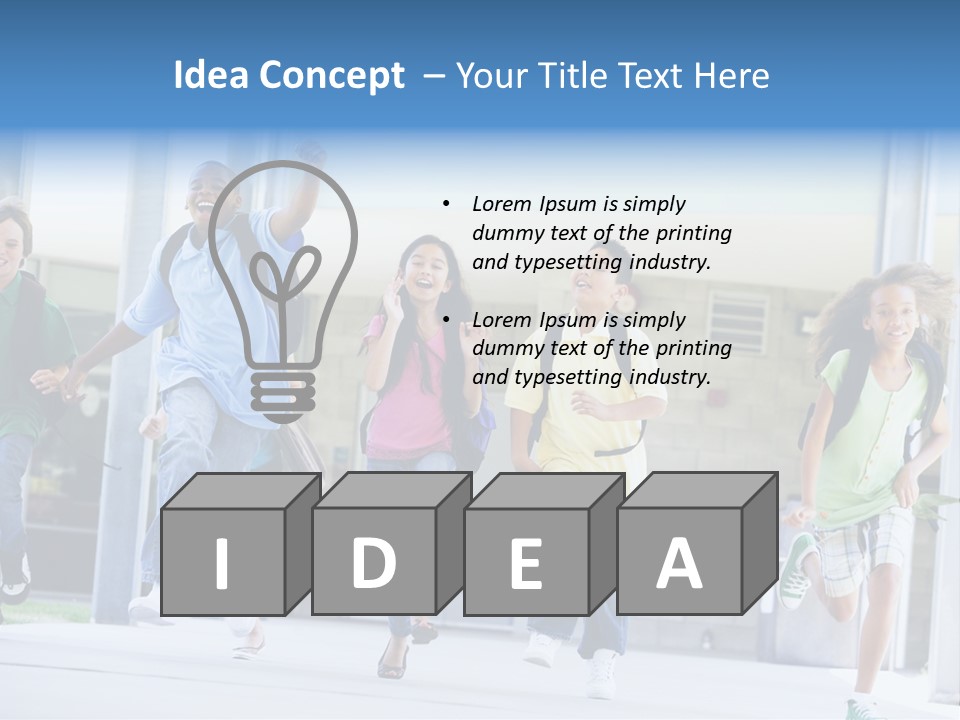 Tween Pre Teen Mixed PowerPoint Template