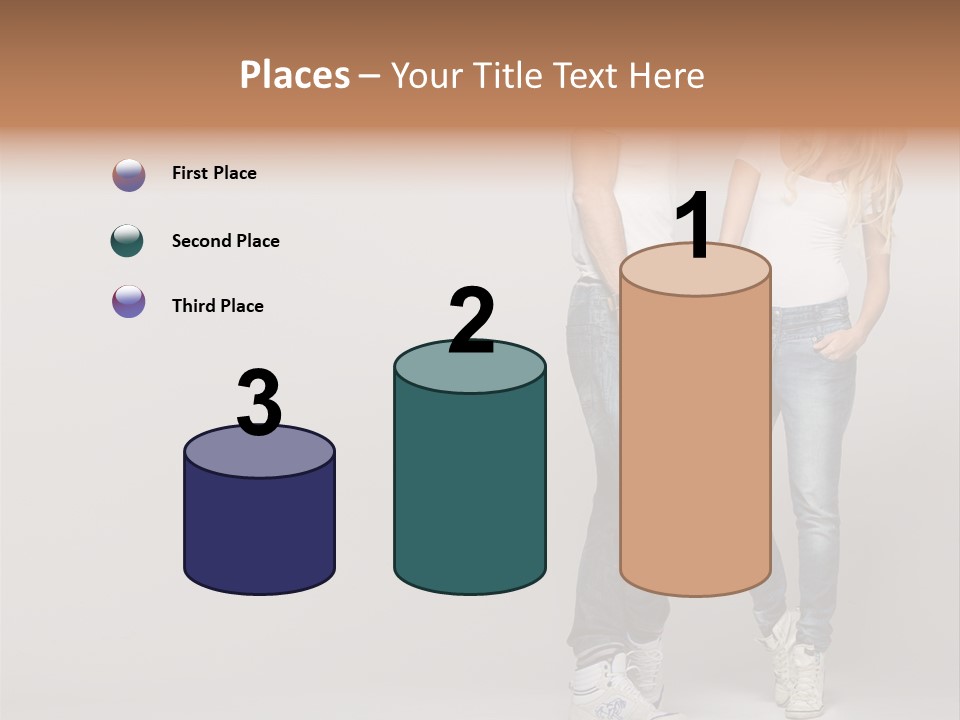 Portrait Group Laughter PowerPoint Template