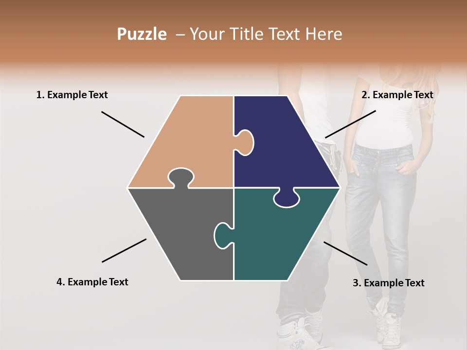 Portrait Group Laughter PowerPoint Template