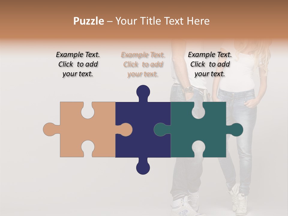 Portrait Group Laughter PowerPoint Template