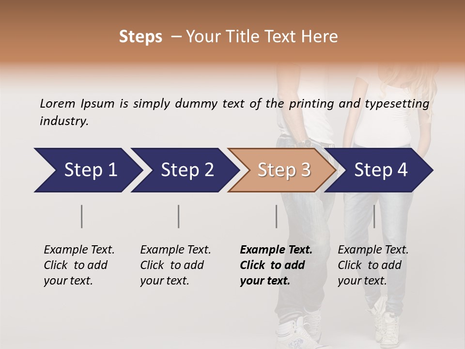 Portrait Group Laughter PowerPoint Template