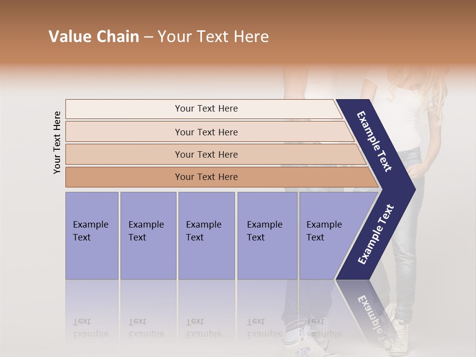 Portrait Group Laughter PowerPoint Template