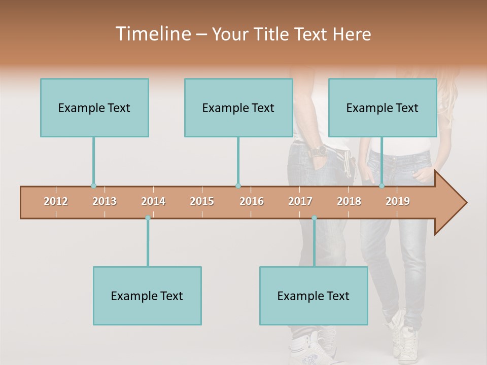 Portrait Group Laughter PowerPoint Template
