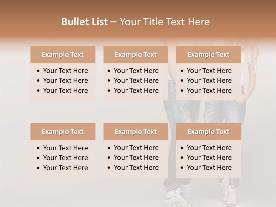 Portrait Group Laughter PowerPoint Template