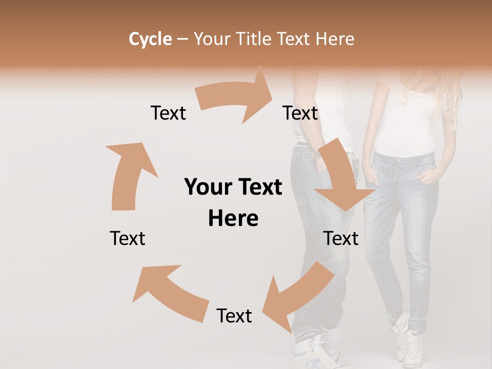 Portrait Group Laughter PowerPoint Template