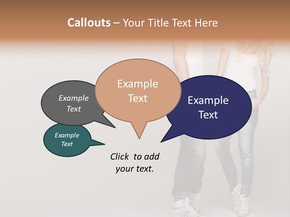 Portrait Group Laughter PowerPoint Template