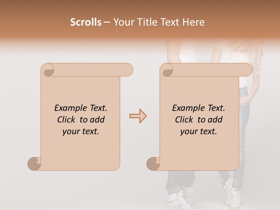 Portrait Group Laughter PowerPoint Template