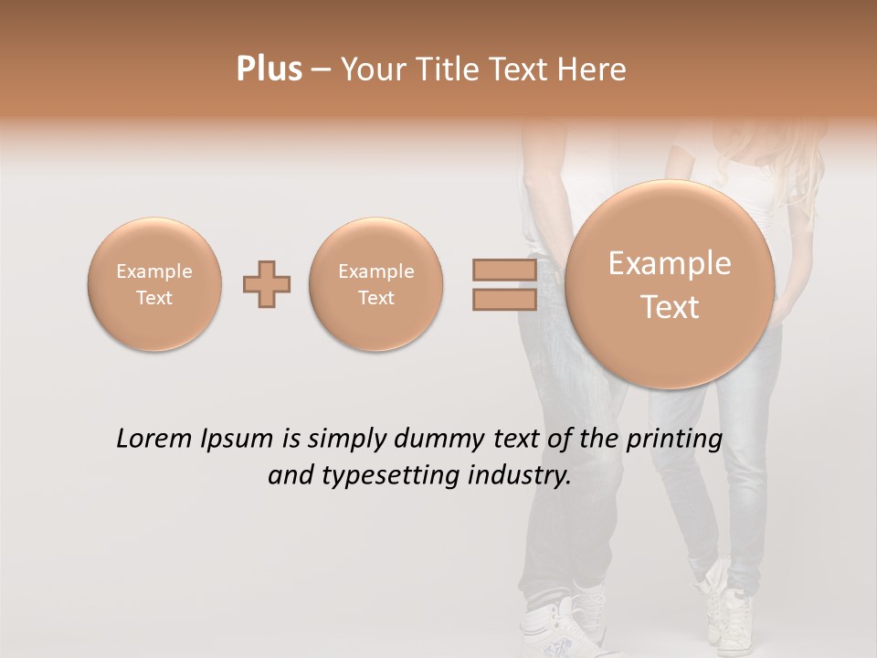 Portrait Group Laughter PowerPoint Template