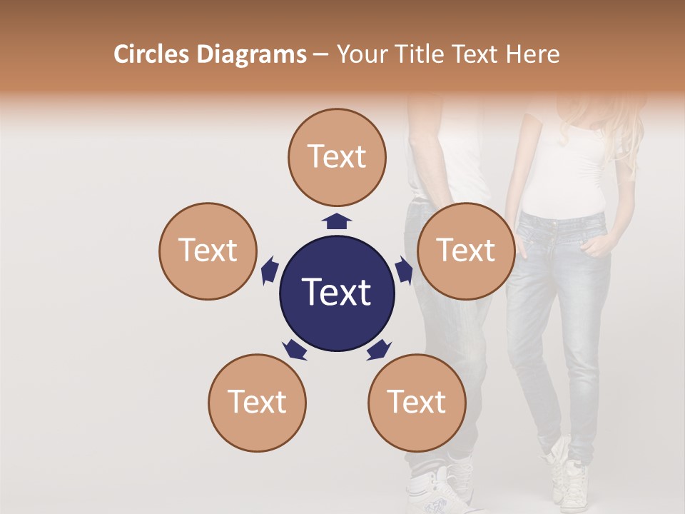 Portrait Group Laughter PowerPoint Template