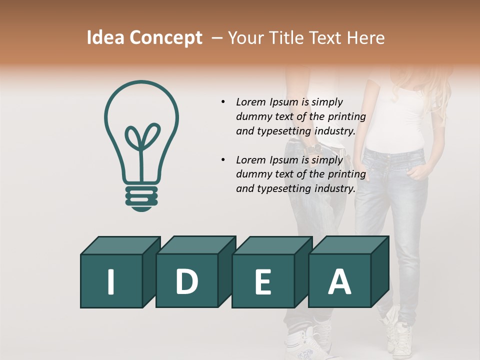 Portrait Group Laughter PowerPoint Template