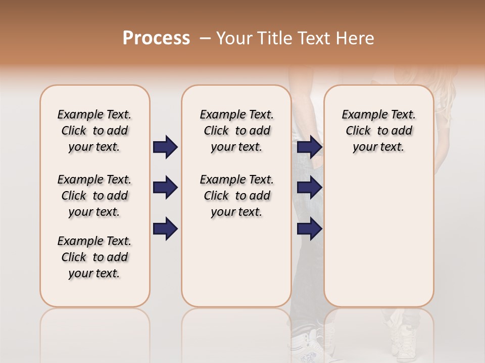 Portrait Group Laughter PowerPoint Template