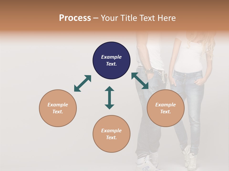 Portrait Group Laughter PowerPoint Template