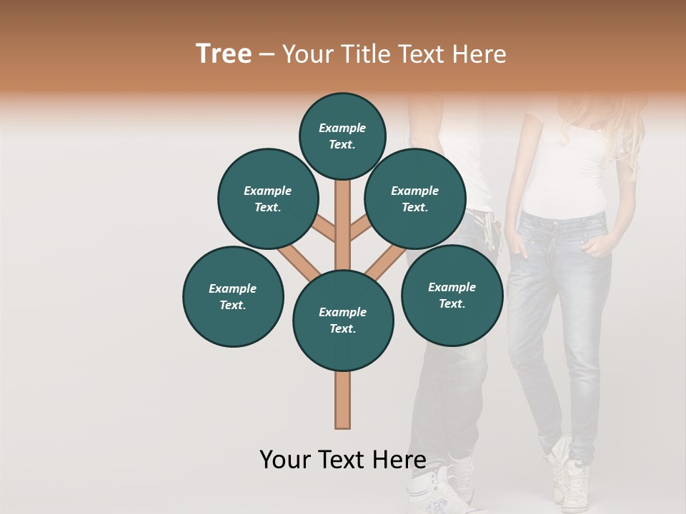 Portrait Group Laughter PowerPoint Template