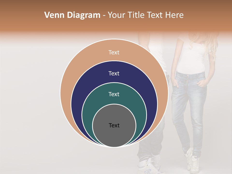 Portrait Group Laughter PowerPoint Template