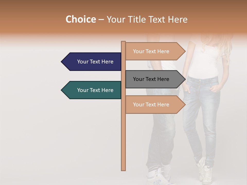 Portrait Group Laughter PowerPoint Template