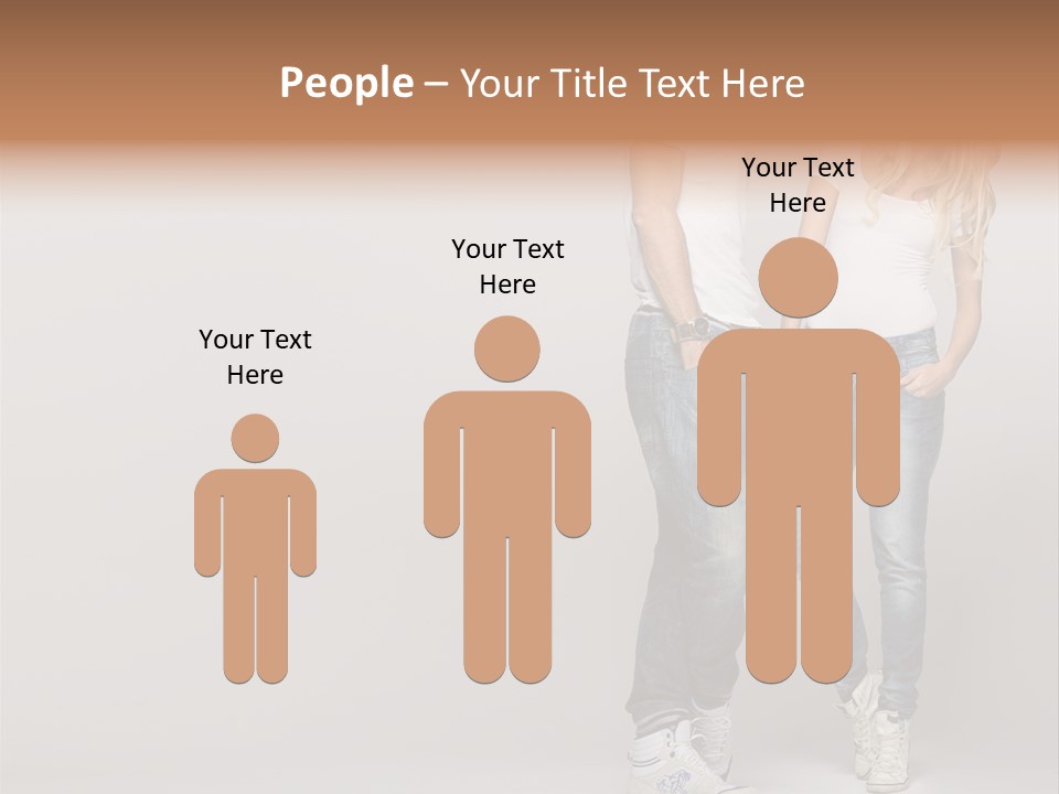 Portrait Group Laughter PowerPoint Template