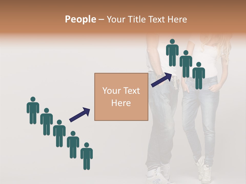 Portrait Group Laughter PowerPoint Template