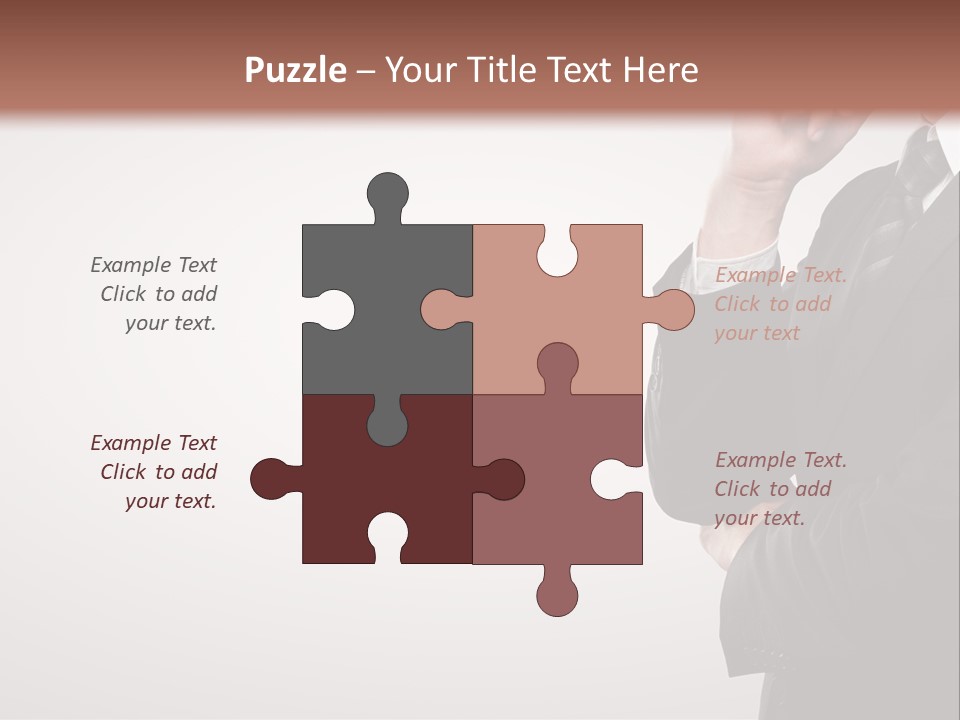 Tuxedo Hand  PowerPoint Template