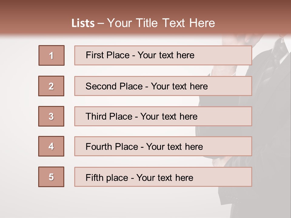 Tuxedo Hand  PowerPoint Template