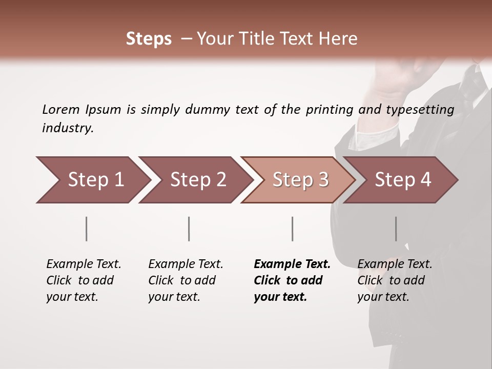 Tuxedo Hand  PowerPoint Template