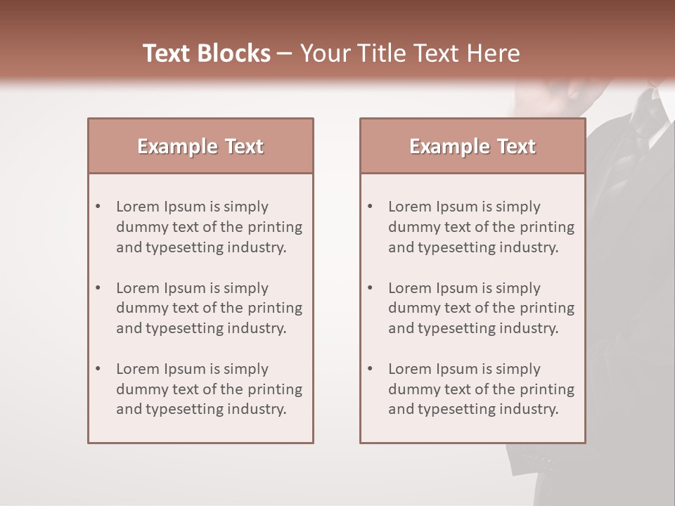 Tuxedo Hand  PowerPoint Template