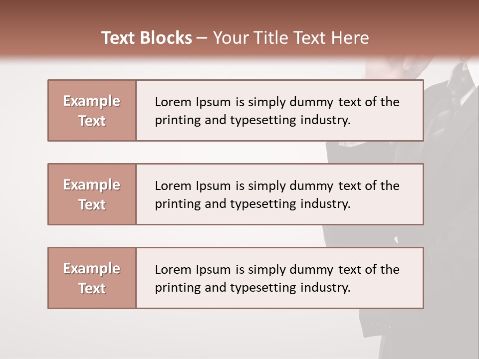 Tuxedo Hand  PowerPoint Template