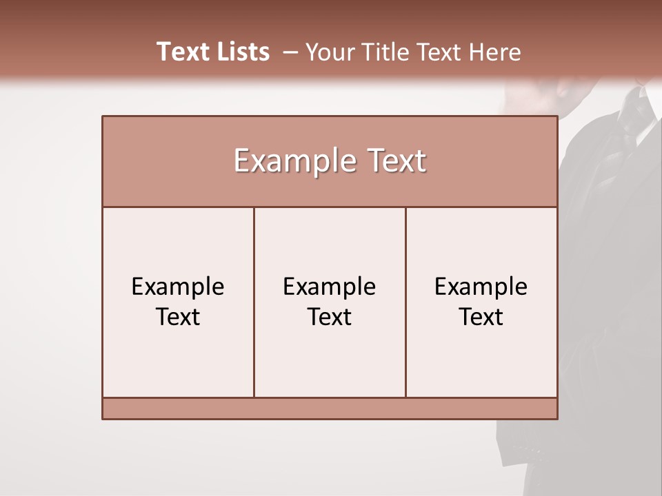 Tuxedo Hand  PowerPoint Template