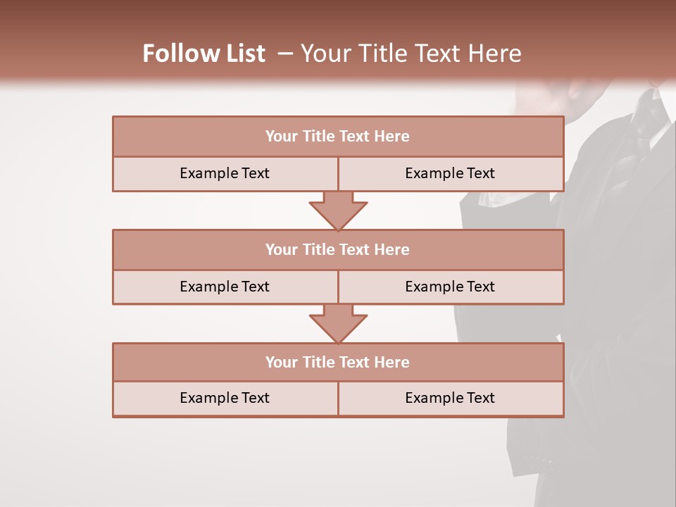 Tuxedo Hand  PowerPoint Template