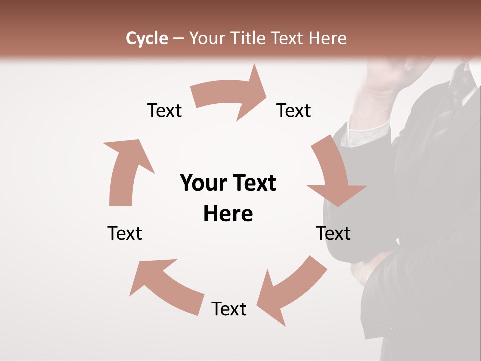 Tuxedo Hand  PowerPoint Template